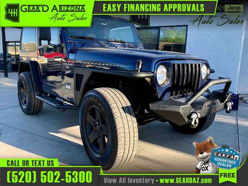 2001 Jeep WRANGLER/TJ for 13, 495 or 208 per month! - cars & for sale in Tucson, AZ