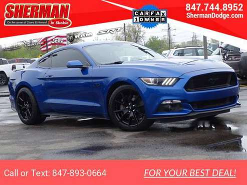 2017 Ford Mustang GT Premium coupe Lightning Blue for sale in Skokie, IL