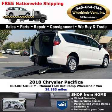 2018 Chrysler Pacifica LX Wheelchair Van BraunAbility - Manual Fold... for sale in LAGUNA HILLS, UT