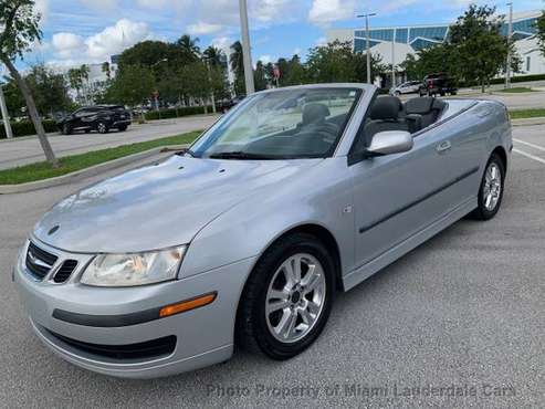 2007 Saab 9-3 Convertible One Owner Clean Carfax Garage Kept - cars... for sale in Pompano Beach, FL