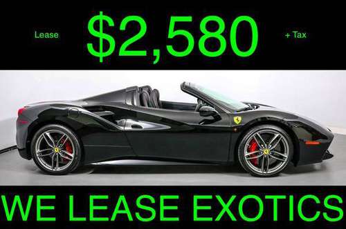 2018 Ferrari 488 Spider - Lease for 2, 580 tax: WE LEASE EXOTICS for sale in Chula vista, CA