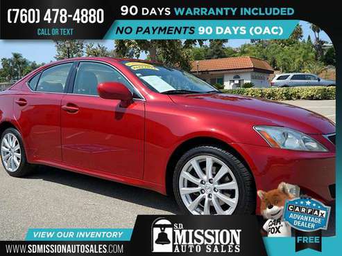 2008 Lexus IS 250 FOR ONLY $166/mo! - cars & trucks - by dealer -... for sale in Vista, CA