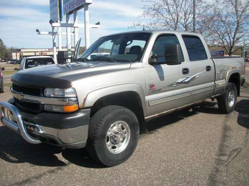 2002 CHEVY 2500HD DURAMAX CREWCAB 4X4 - - by dealer for sale in Zimmerman, MN