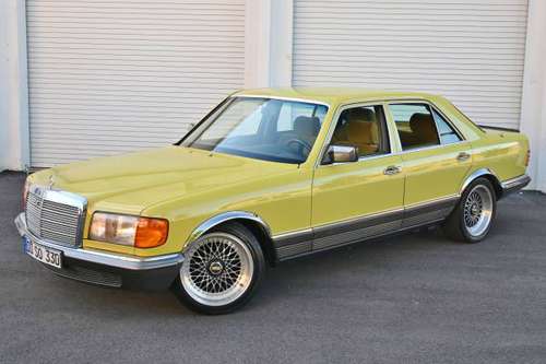 1981 Mercedes Benz Euro 280SE Lorinser w126 Mimosa Yellow BBS Wheels... for sale in Miami, CA