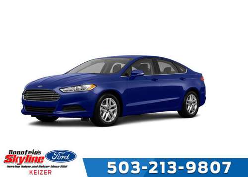 2013 Ford Fusion FWD SE 1 6 EcoBoost 1 6L I4 GTDi DOHC Turbocharged for sale in Keizer , OR