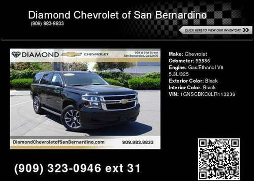 2020 Chevrolet Chevy Tahoe Lt SAVE - - by for sale in San Bernardino, CA