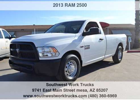2013 RAM 2500 2WD Reg Cab Long Bed with liftgate for sale in Mesa, AZ
