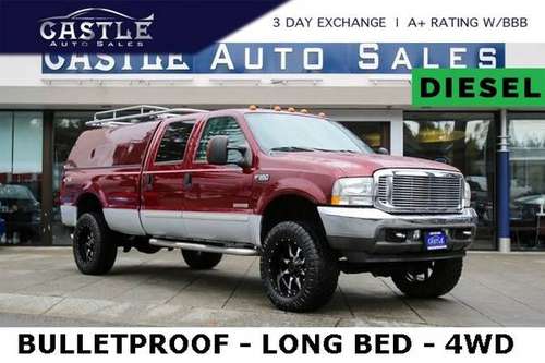 2004 Ford F-350 BULLETPROOFED Diesel 4x4 4WD F350 Truck LONG BED -... for sale in Lynnwood, ID