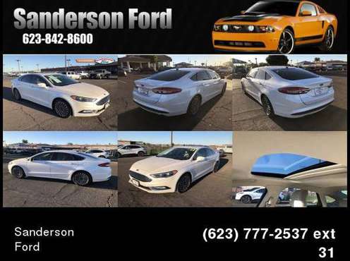 2017 Ford Fusion SE White - - by dealer - vehicle for sale in Glendale, AZ