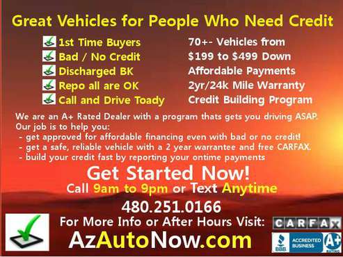 2006-2016 CARS, TRUCKS, VANS AND SUV's - BAD/NO CREDIT OK for sale in Chandler, AZ