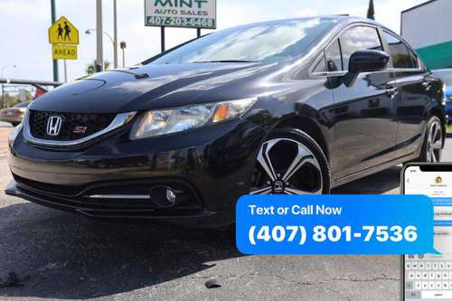 2015 Honda Civic Si Instant Approvals! Minimal money down! - cars &... for sale in Orlando, FL