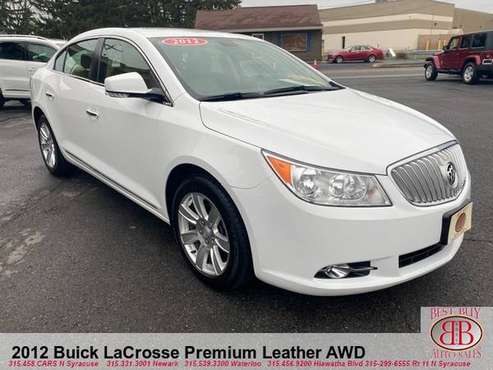 2012 BUICK LACROSSE PREMIUM LEATHER AWD! REMOTE STARTER! HEATED... for sale in N SYRACUSE, NY
