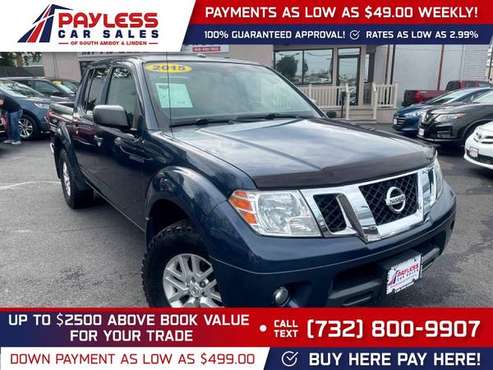 2015 Nissan Frontier SV 4x4 4 x 4 4-x-4 FOR ONLY 343/mo! - cars & for sale in south amboy, NJ