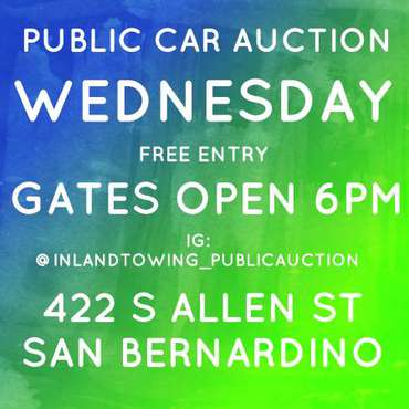 The Best Public Auction Wednesday 6pm 422 S Allen St San Bernardino for sale in San Bernardino, CA