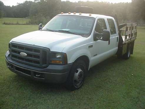 2005 FORD F350 DULLY DIESEL CREW FLAT BED BULLET PROOFED for sale in Mobile, AL