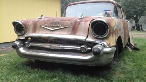 1957 Chevy Belair Calif. frame car - cars & trucks - by owner -... for sale in Rainier, OR