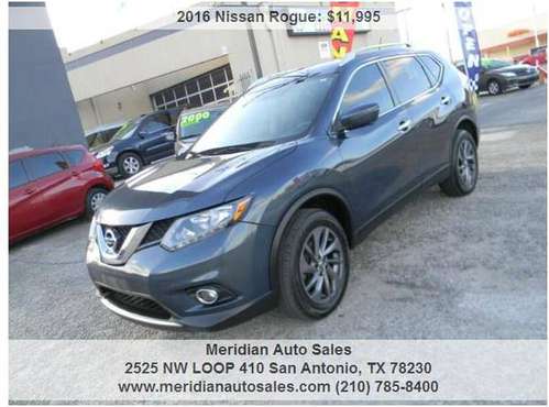 2016 NISSAN ROGUE SL AWD 4X4 4DR, ABSOLUTELY BEAUTIFUL SUV, LOOK!!!... for sale in San Antonio, TX