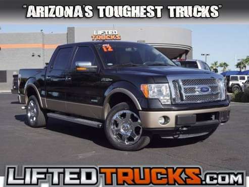 2012 Ford f-150 f150 f 150 4WD SUPERCREW 145 LARIAT 4x4 Passenger for sale in Glendale, AZ