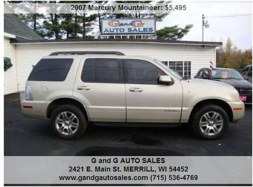 2007 Mercury Mountaineer AWD 4dr SUV 142046 Miles - cars & trucks -... for sale in Merrill, WI