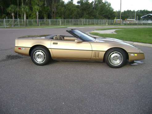1987 ANTIQUE CORVETTE GOLD CLASSIC CONVERTIBLE, ONLY 39,000 MILES, -... for sale in Odessa, FL