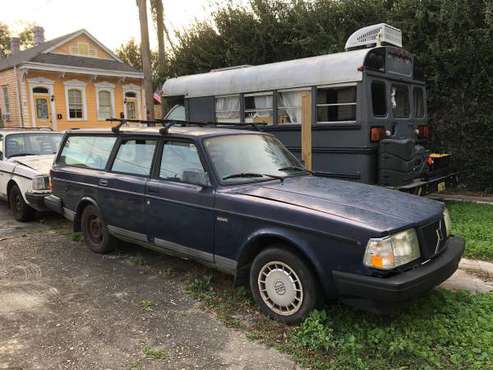 Vintage 1992 Navy Blue Volvo Station Wagon 240DL - cars & trucks -... for sale in New Orleans, LA