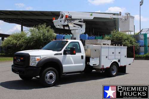 2012 Ford F550 35' Altec Articulating Aerial Bucket Truck Utility Serv for sale in New Bedford, MA