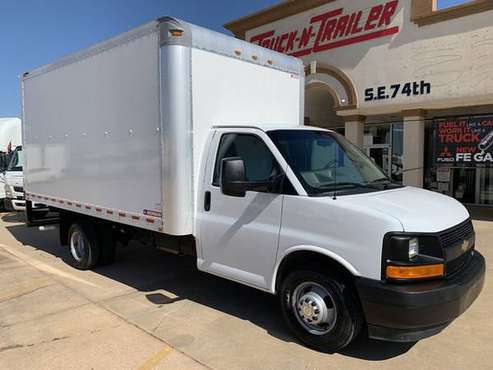 2017 Chevrolet G3500 15' Cargo Box, Gas, Auto, 30K Miles, E-Track, Ver for sale in Oklahoma City, OK