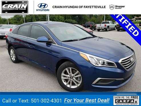 2016 Hyundai Sonata Base sedan Lakeside Blue for sale in Fayetteville, AR