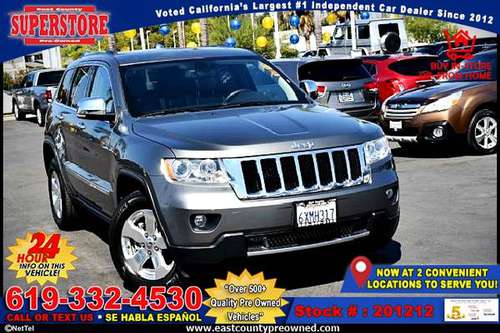 2013 JEEP GRAND CHEROKEE LIMITED -EZ FINANCING-LOW DOWN! - cars &... for sale in El Cajon, CA