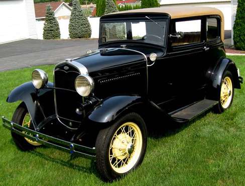 1931 Ford Model A Victoria Deluxe Frame-Off Resto Black/Tan... for sale in Nazareth, PA