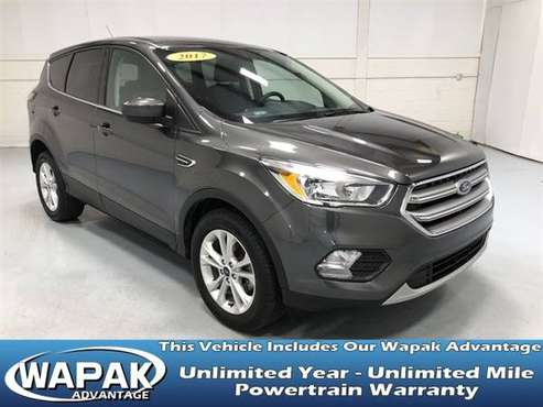 2017 Ford Escape SE with - cars & trucks - by dealer - vehicle... for sale in Wapakoneta, OH