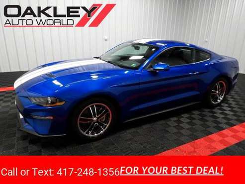 2018 Ford Mustang EcoBoost Fastback coupe Blue - cars & trucks - by... for sale in Branson West, MO