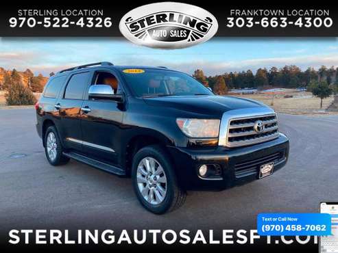 2014 Toyota Sequoia 4WD 5.7L FFV Platinum (Natl) - CALL/TEXT TODAY!... for sale in Sterling, CO