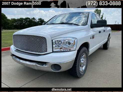 2007 Dodge Ram 3500 2WD Quad Cab SRW ST Diesel - cars & trucks - by... for sale in Lewisville, TX