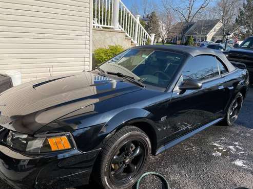02 MUSTANG GT Convertible , 5 speed , BLACK - - by for sale in Toms River, NJ