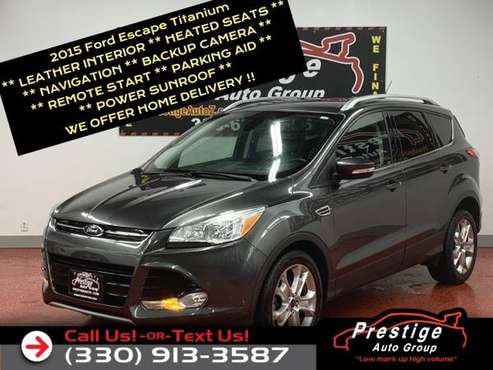 2015 Ford Escape Titanium FWD - 100 Approvals! - cars & for sale in Tallmadge, OH
