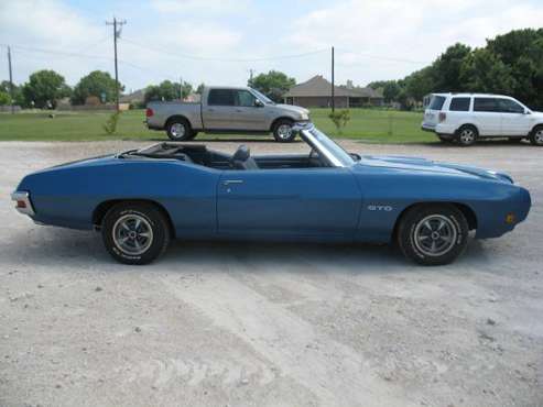 1970 pontiac gto convetible for sale in Granbury, TX