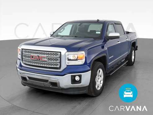 2014 GMC Sierra 1500 Crew Cab SLT Pickup 4D 5 3/4 ft pickup Blue - -... for sale in Syracuse, NY