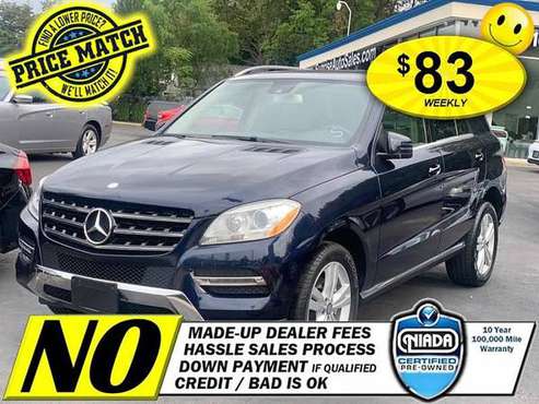 2014 Mercedes-Benz M-Class 4d SUV ML350 Own for $69 WK! FINANCE: -... for sale in Elmont, NY