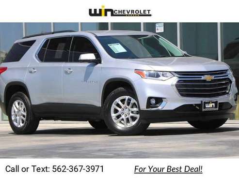 2020 Chevy Chevrolet Traverse LT suv Silver Ice Metallic - cars & for sale in Carson, CA