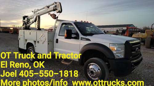 2011 Ford F-450 4wd 4000lb Crane 9ft Mechanics Service Bed 6 8L for sale in Oklahoma City, OK