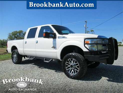 2014 FORD F250 SUPER DUTY PLATINUM, White APPLY ONLINE->... for sale in Summerfield, NC