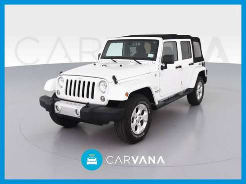 2014 Jeep Wrangler Unlimited Sahara Sport Utility 4D suv White for sale in Bloomington, IL