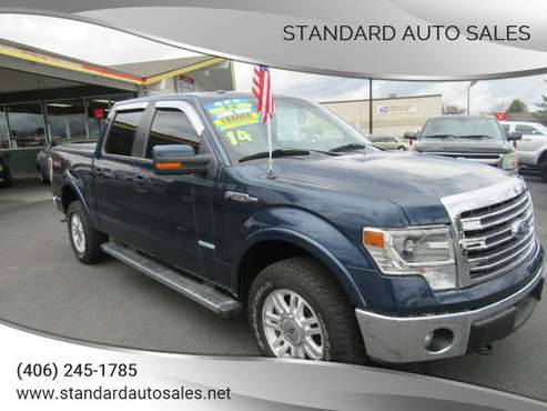 2014 Ford F-150 SuperCrew Lariat 4X4 3 5L EcoBoost Loaded! - cars for sale in Billings, MT