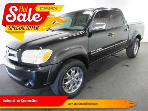 2005 Toyota Tundra truck SR5 4dr Double Cab 4WD SB V8 - Black for sale in Fairfield, OH