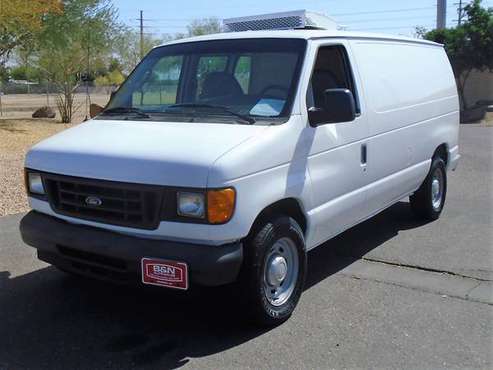 2004 FORD E150 REFRIGERATOR CARGO VAN WORK TRUCK LOW MILES - cars & for sale in Phoenix, TX
