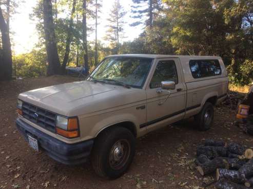 92 Ford Ranger 4X4 with Camper Shell for sale in Sutter Creek, CA