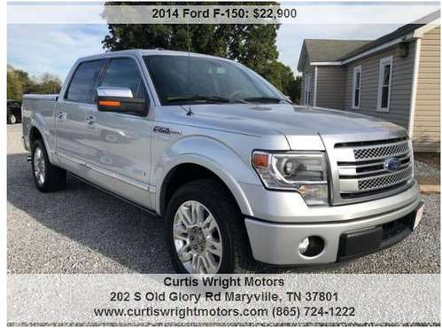 2014 Ford F-150 Platinum SuperCrew 1 Owner Beyond Loaded for sale in Maryville, TN