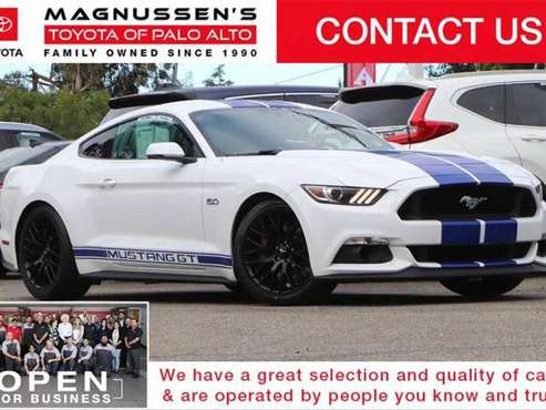 2016 Ford Mustang GT Premium coupe White - - by dealer for sale in Palo Alto, CA
