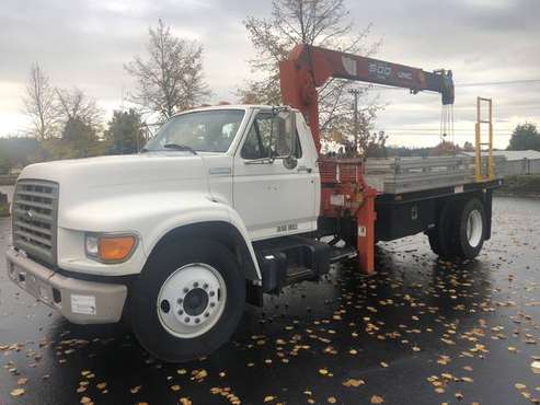 1995 Ford F800 With Crane for sale in Portland, OR